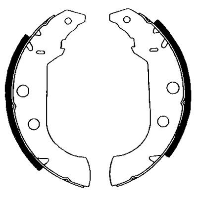 HELLA PAGID Piduriklotside komplekt 8DB 355 001-101